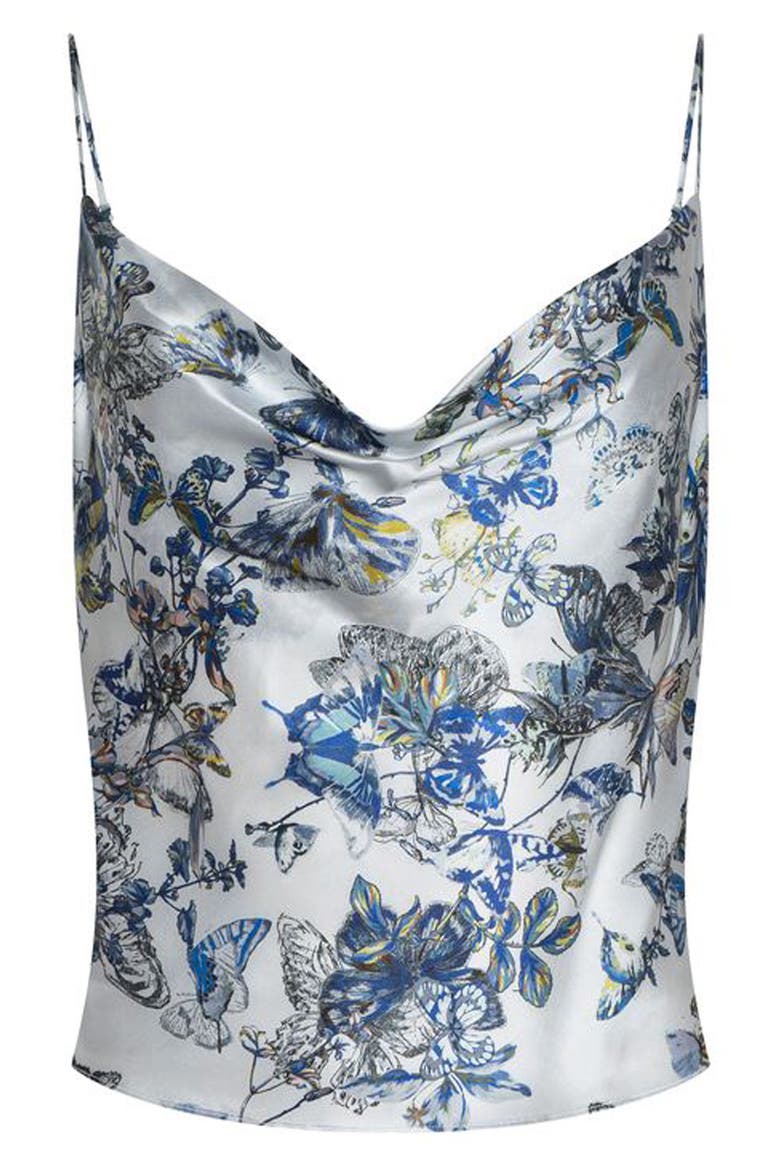 Calista Cowl Neck Silk Camisole, Alternate, color, GREY MULTI WATERCOLR BUTTERFLY