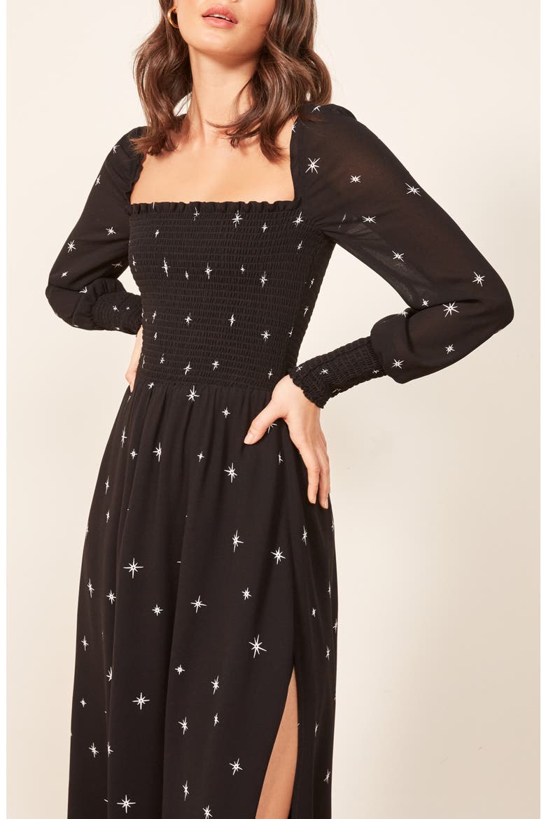 Rowan Midi Dress, Alternate, color, CONSTELLATION