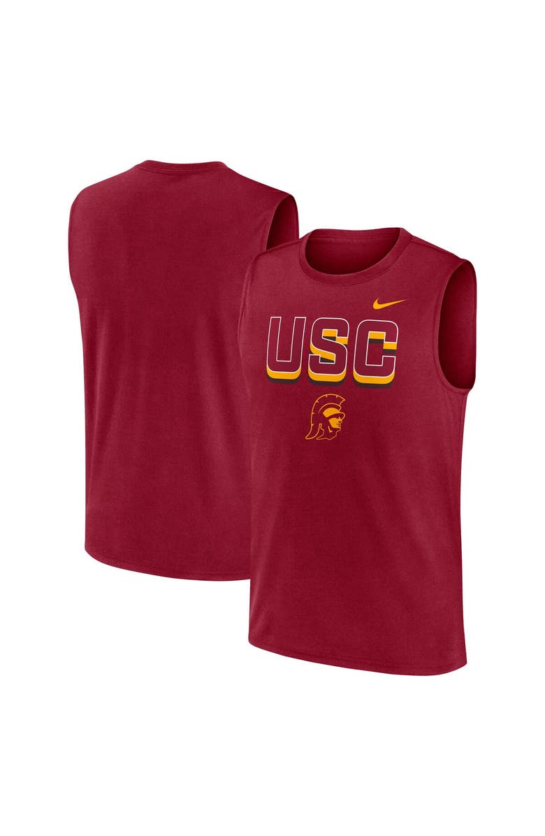 Nike Men's Nike Cardinal USC Trojans Primetime Tricode Legend Performance Tank Top, Main, color, Cardinal