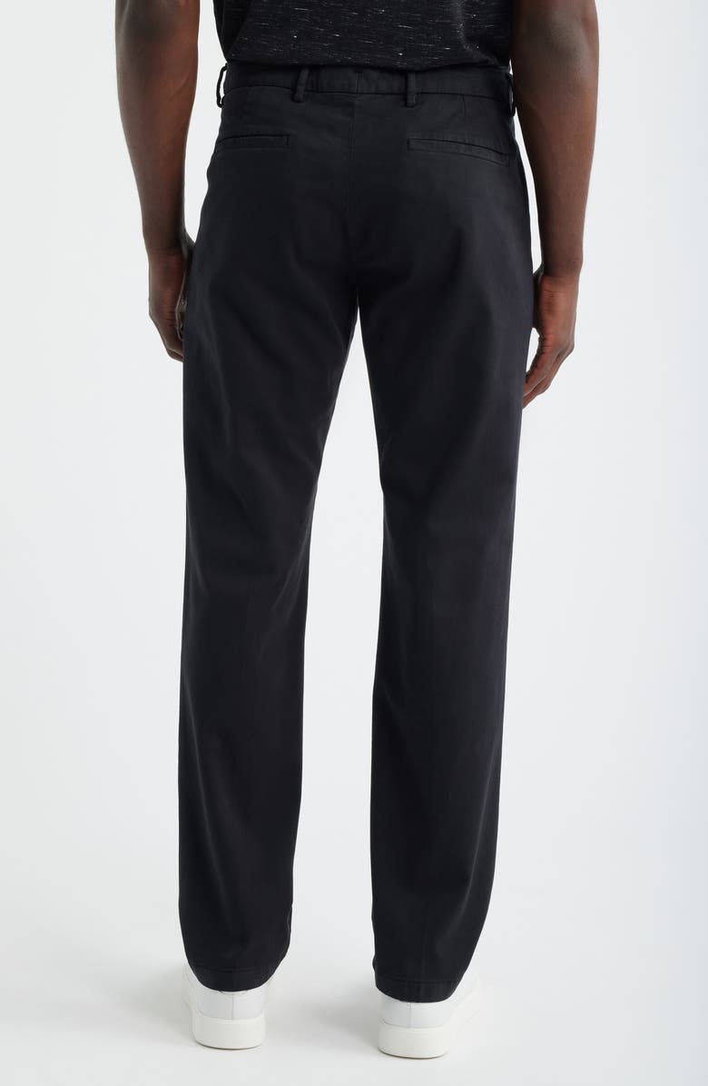 Bugatchi Stretch Cotton Blend Twill Chinos, Alternate, color, Caviar