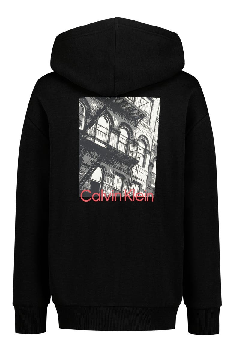 Kids' City Full Zip Hoodie, Alternate, color, BLACK