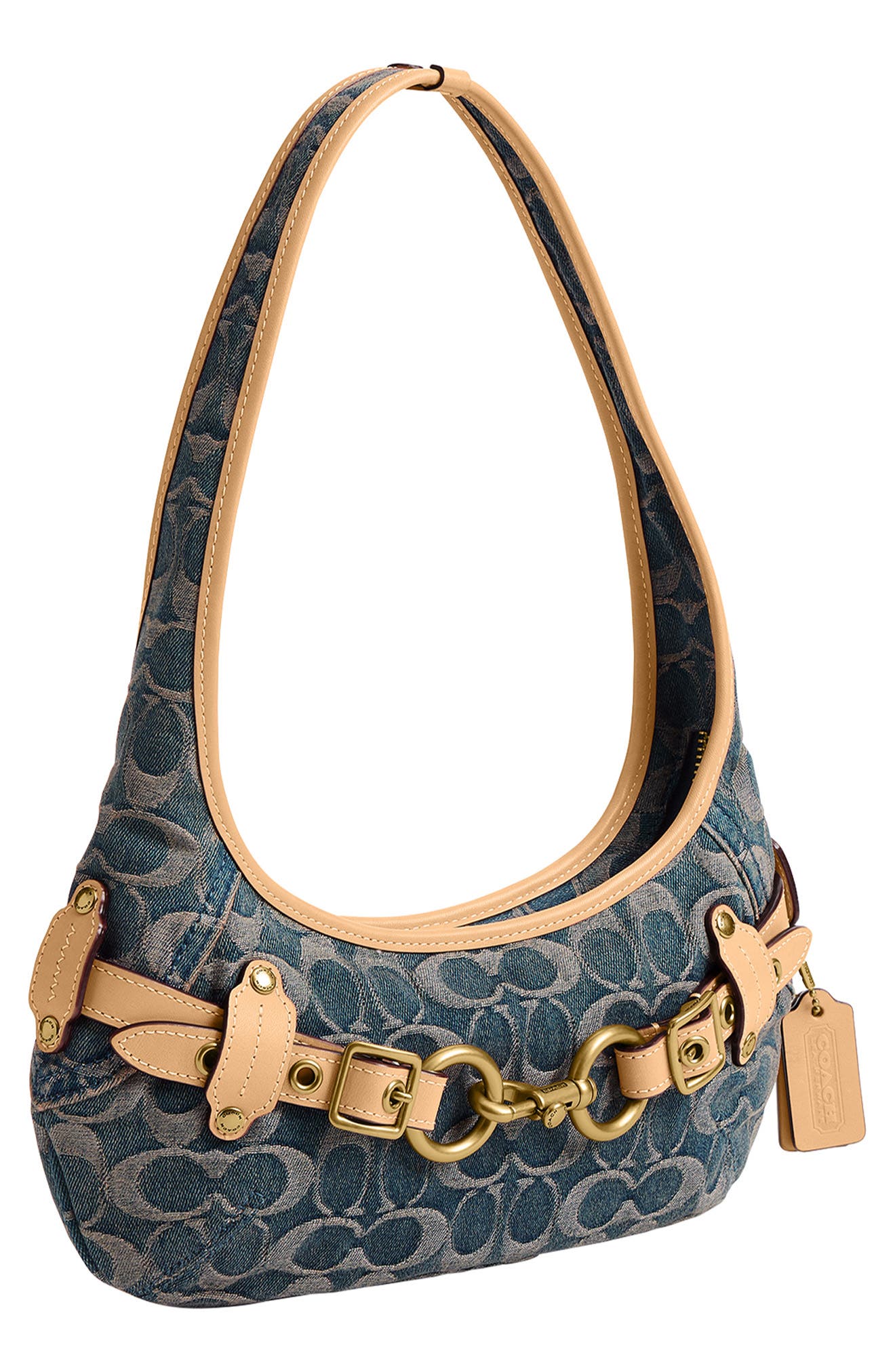 Ergo 26 Belted Shoulder Bag, Alternate, color, DENIM