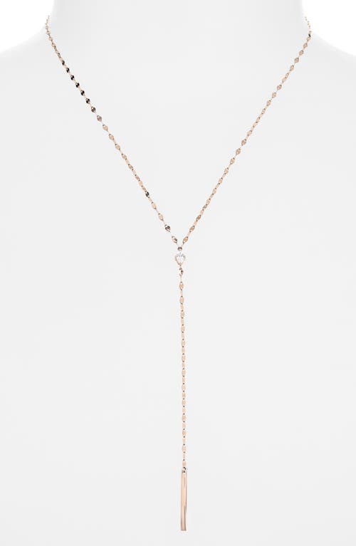 Lana 14k Rose Gold Marquise Diamond Lariat Y-necklace In Gold