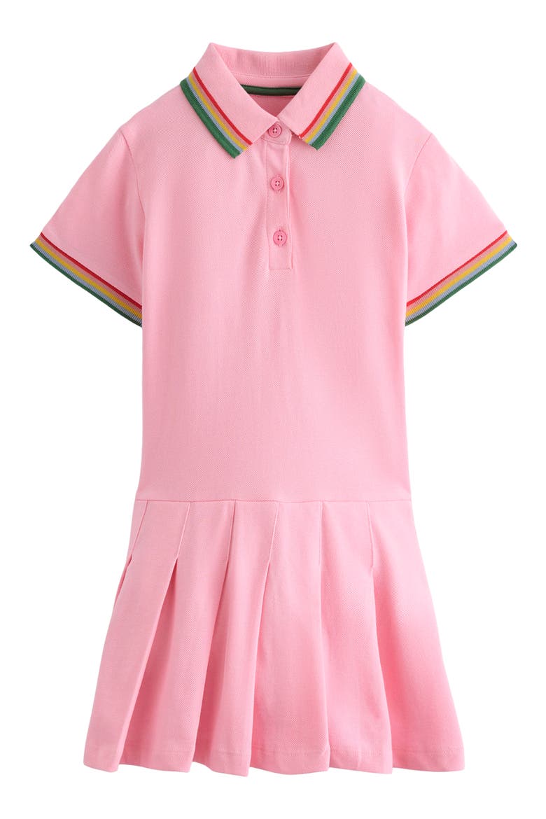 Kids' Piqué Jersey Polo Dress, Main, color, ALMOND PINK