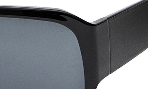 Mango Maxi Frame Rectangular Sunglasses In Black