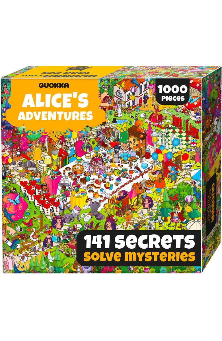 Quokka 1000 Piece Jigsaw Puzzle for Adults - Alice in Wonderland, Red Riding Hood & Emerald Kingdom, Main, color, Alice