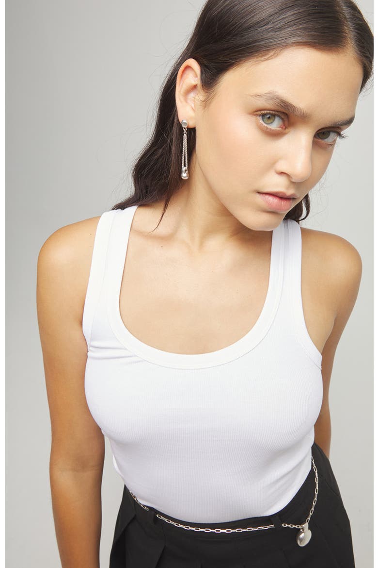 Sterling Silver-Plated Earrings with Long Chain and Dial Detail, Alternate, color, Silver