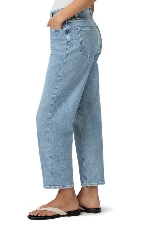 Paige Alexis High Waist Ankle Barrel Jeans In Blue
