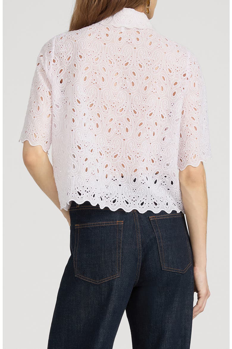 The Paisley Eyelet Shirt, Alternate, color, BUBBLE GUM