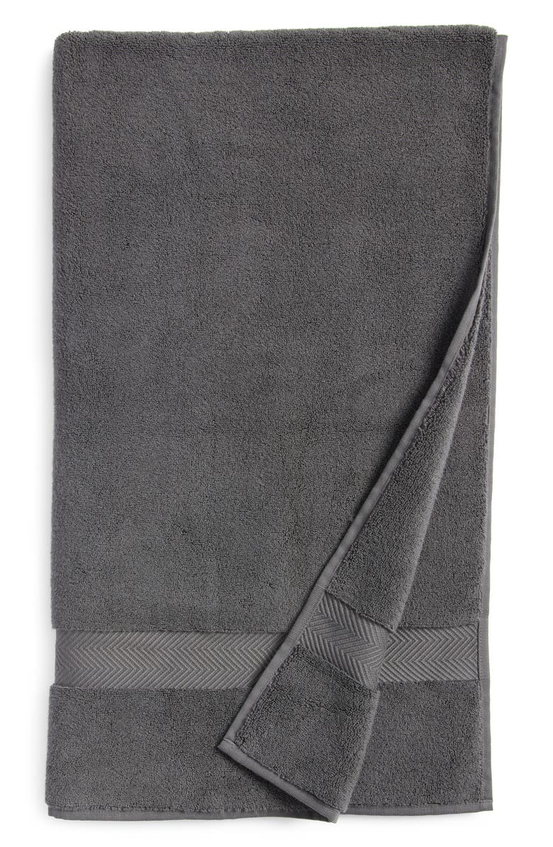 Nordstrom Organic Hydrocotton Bath Towel, Main, color, Grey Onyx