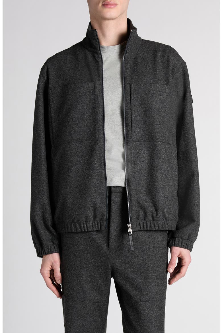 Zip Up Cardigan, Main, color, CHARCOAL