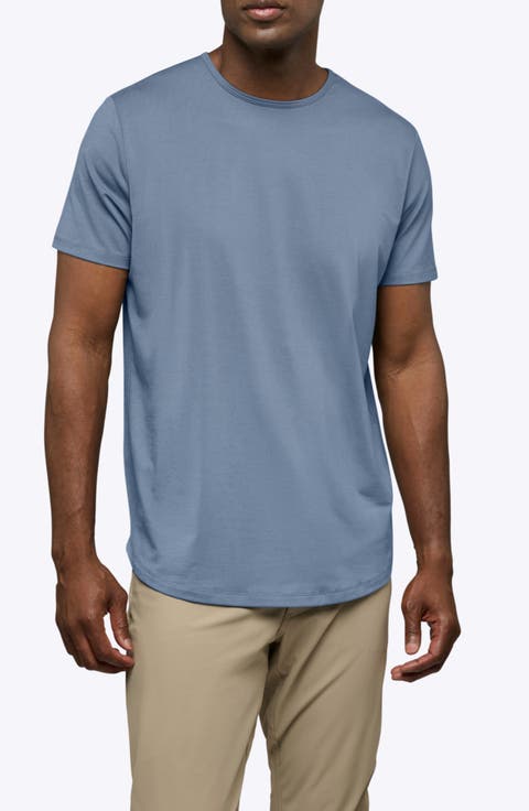 AO Curve Hem Cotton Blend T-Shirt
