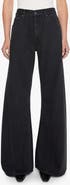 MOTHER The Lemon Twist Sneak High Waist Wide Leg Jeans