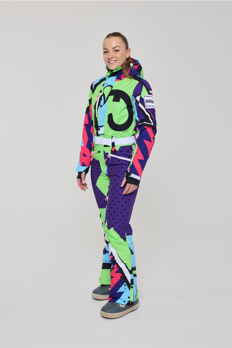 Fresh Prince X Women's Ski Suit, Alternate, color, Colorful geometric design