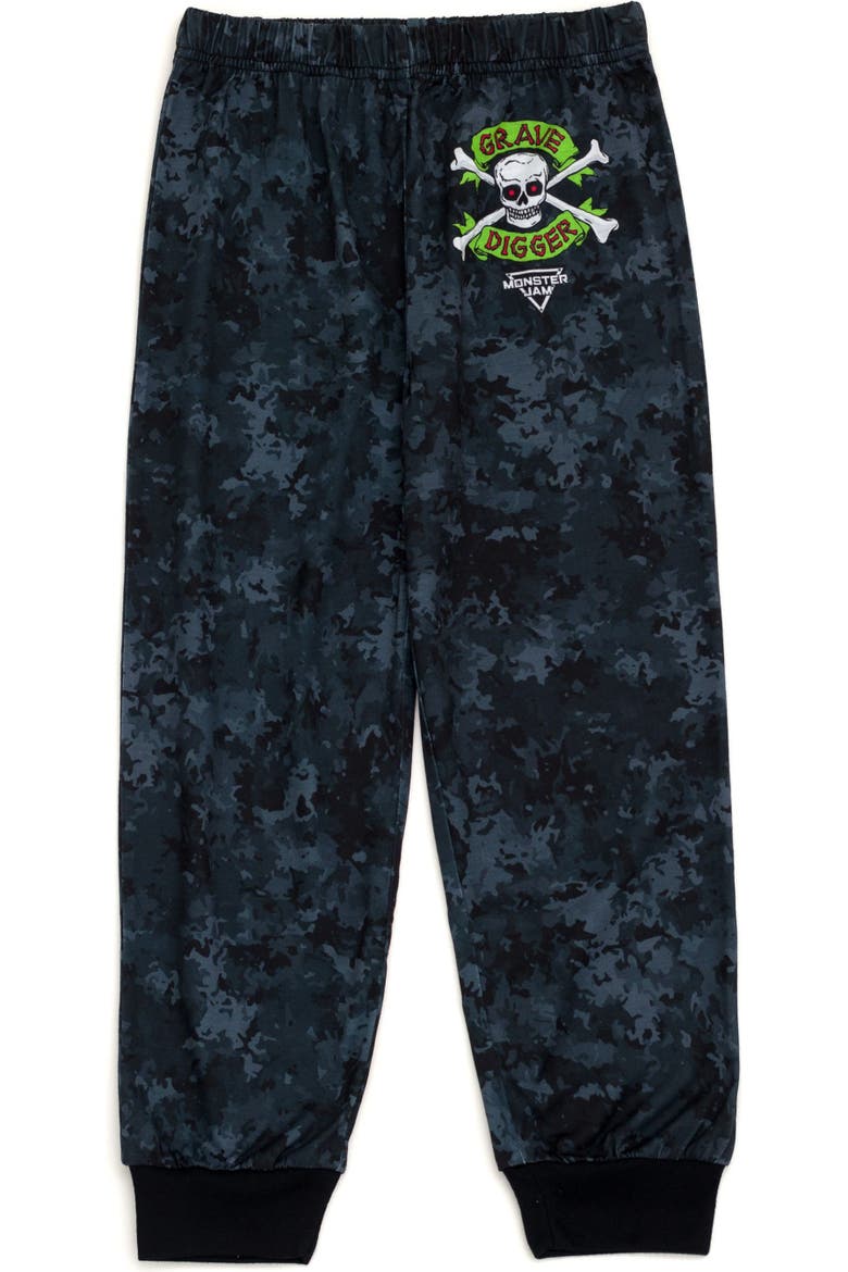 2-Piece Pajama Top and Pants Set, Alternate, color, Grave Digger Purple
