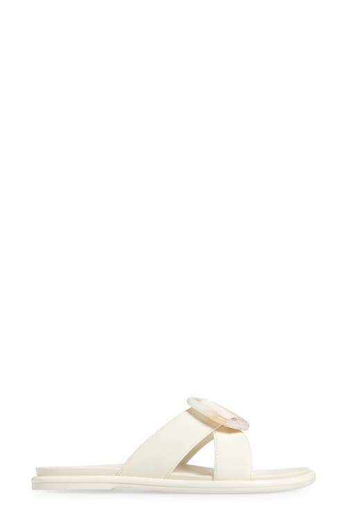 Olukai La'i Slide Sandal In White Sand/white Sand