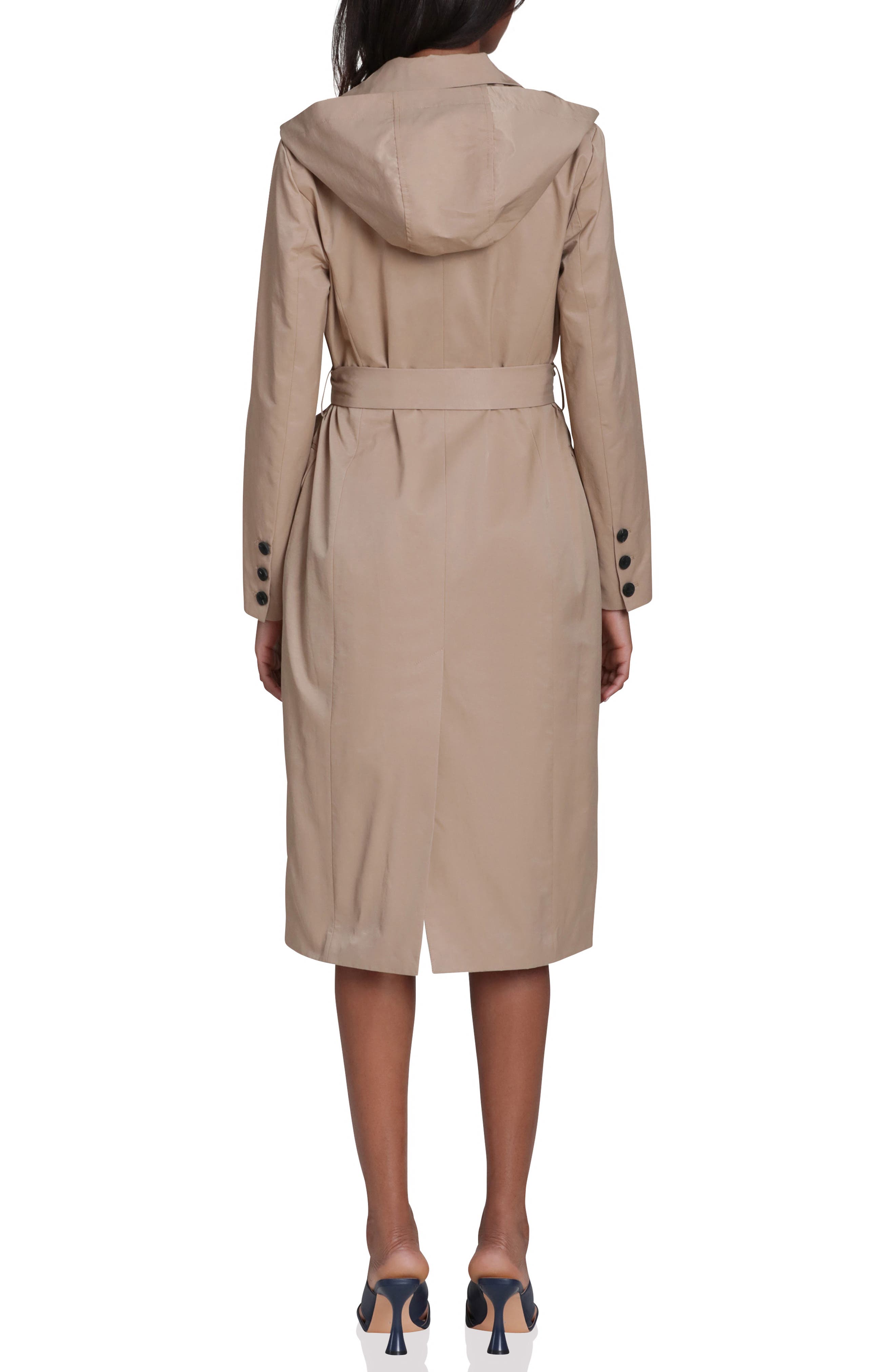 Hooded Blazer Trench Coat - image 2