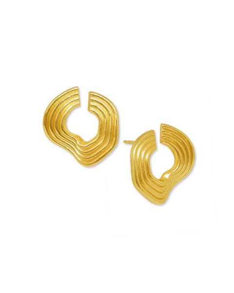 Nara Wave Stud Earrings