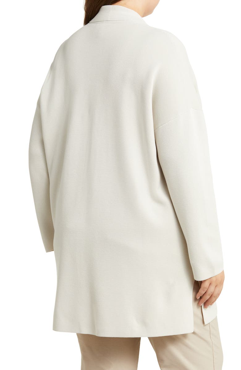 Eileen Fisher Silk & Organic Cotton Longline Cardigan, Alternate, color,