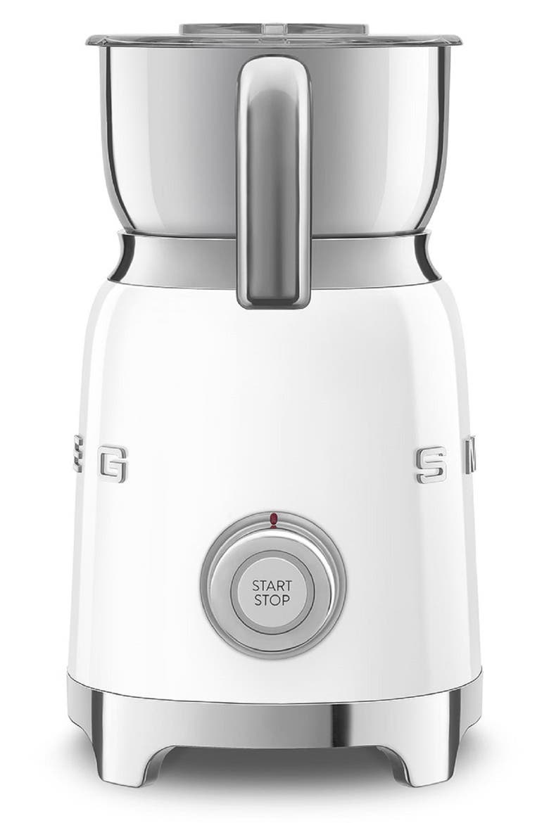 '50s Retro Style Milk Frother, Alternate, color, WHITE