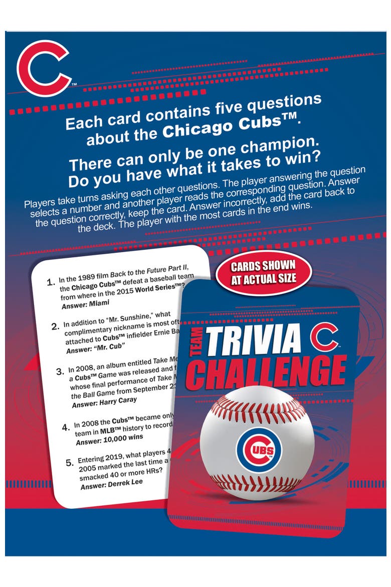 Chicago Cubs Trivia Challenge, Alternate, color, Multicolor