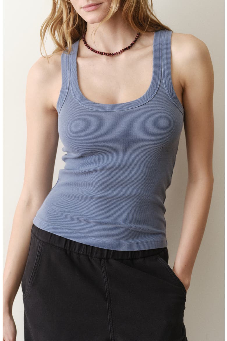 Lex Rib Tank, Main, color, VINTAGE INDIGO