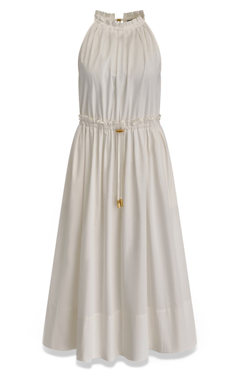 DONNA KARAN WEEKEND Sleeveless A-Line Midi Dress, Alternate, color, Cream
