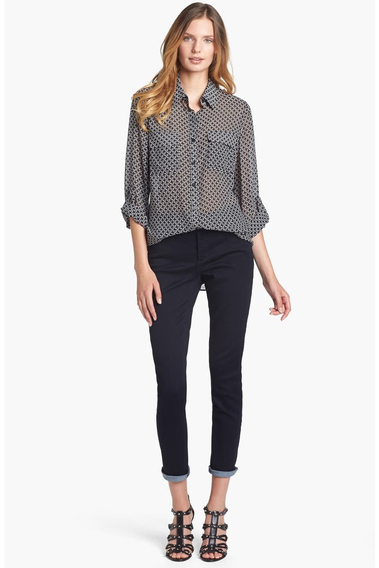Alina Colored Stretch Skinny Jeans, Alternate, color, MARINE