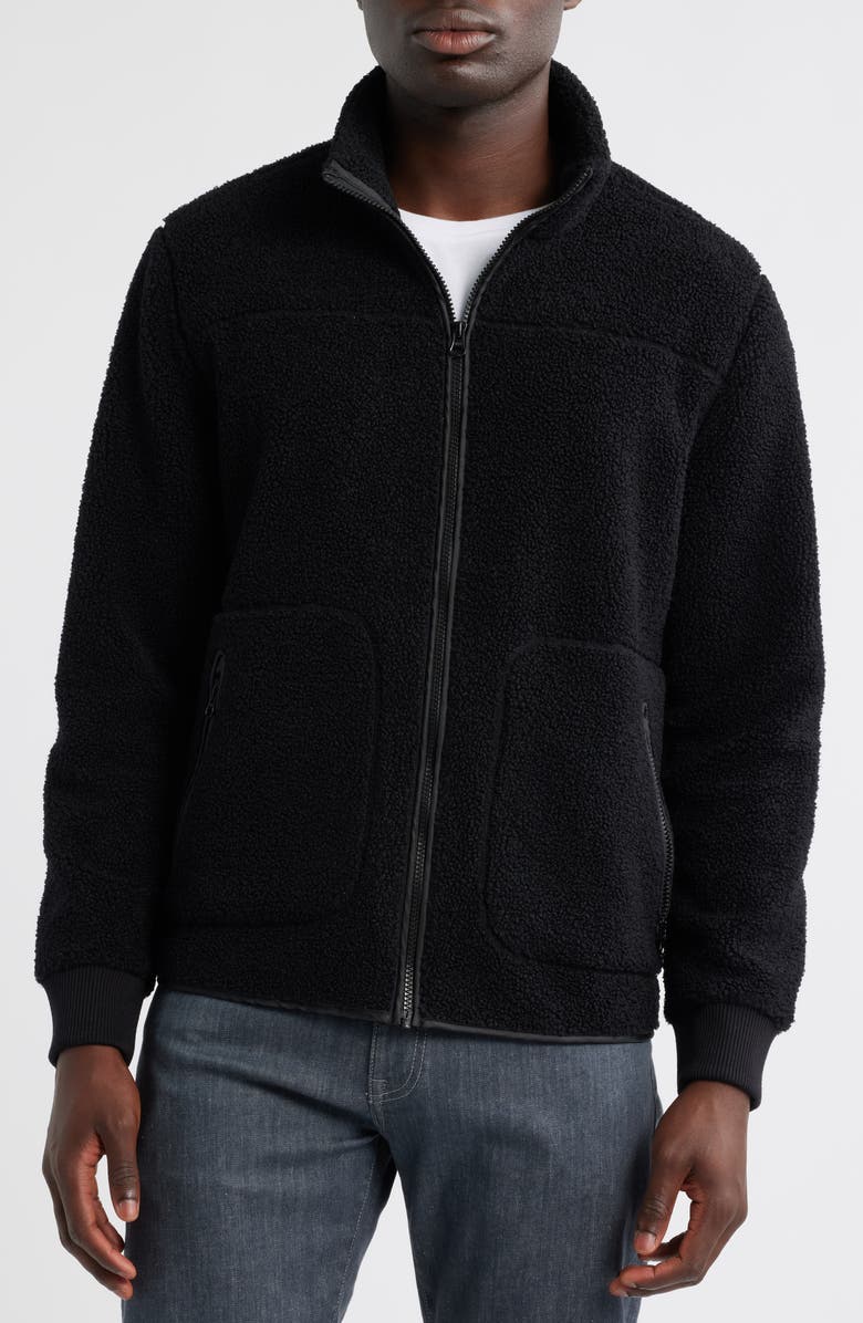 Rails Clark Polar Fleece Jacket, Alternate, color, Black
