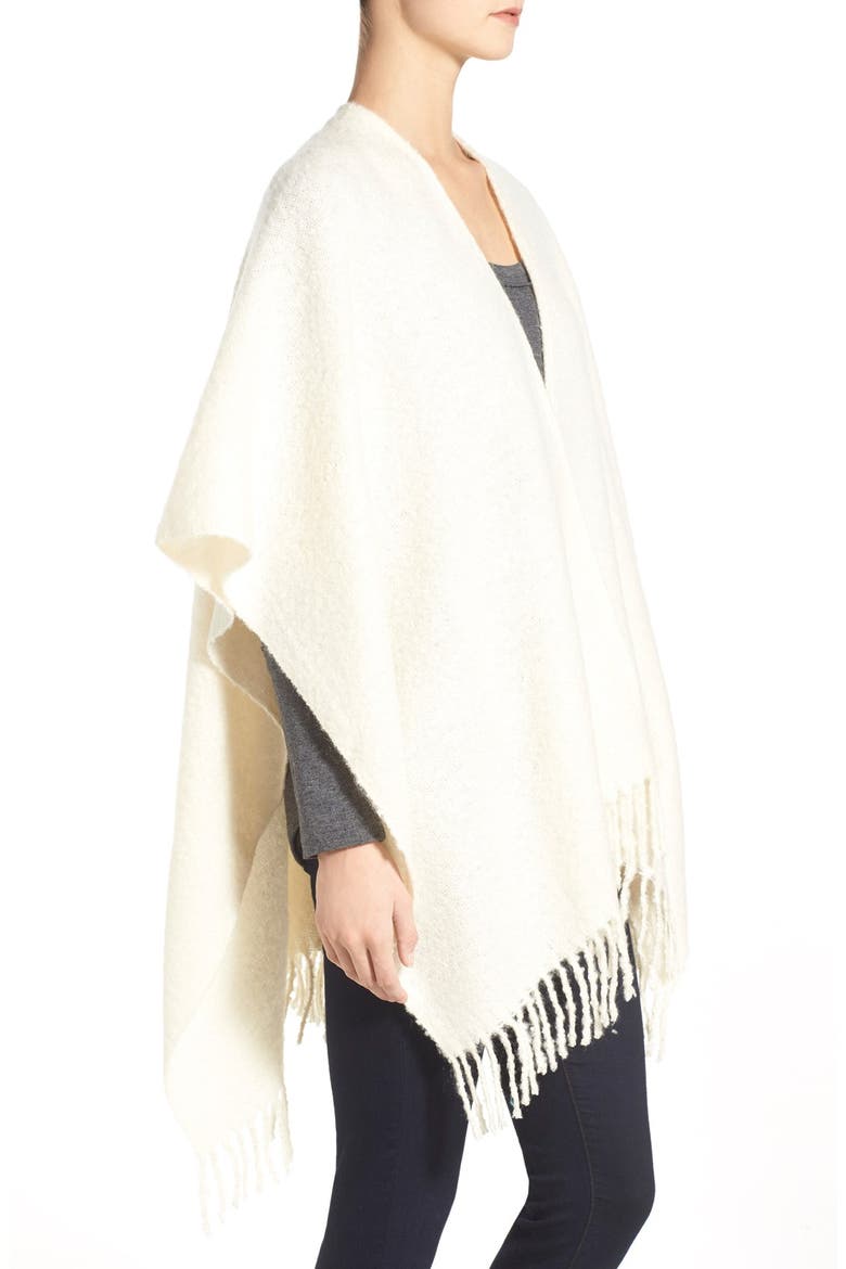 Bouclé Cape, Alternate, color, CREAM