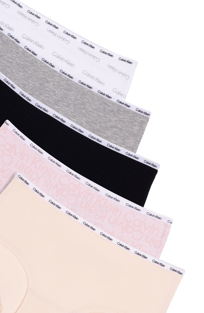 Calvin Klein Kids' Assorted 5-Pack Hipster Briefs, Alternate, color, Calvin Klein Logo Play