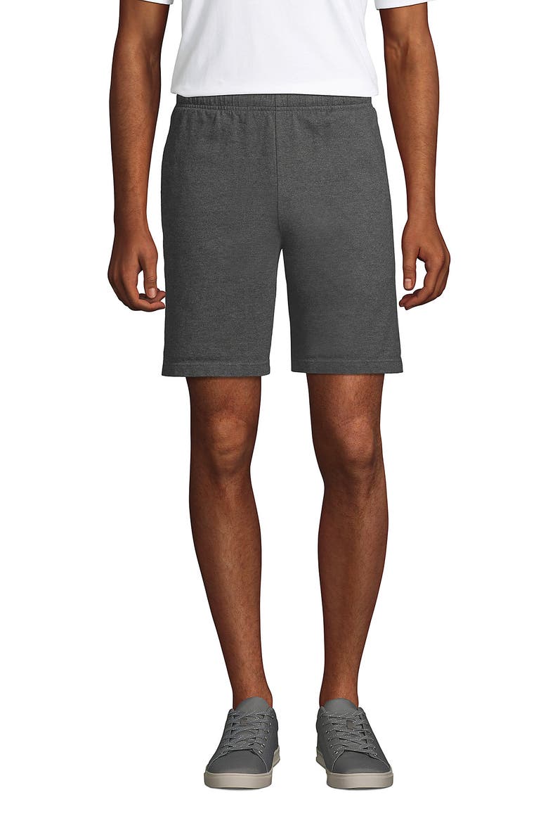 Jersey Knit Short, Alternate, color, Charcoal Heather