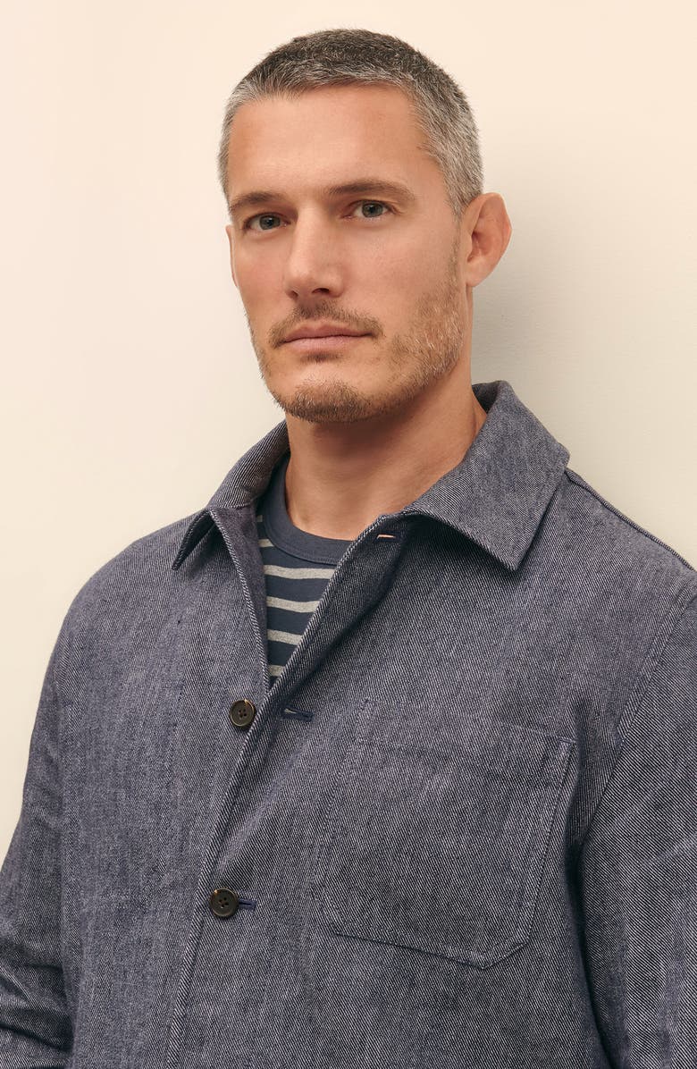 Brooks Brothers Linen & Cotton Chore Coat, Alternate, color, 