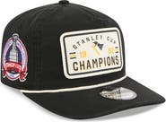 New Era Men's New Era Black Pittsburgh Penguins Throwback Stanley Cup Champions Side Patch 19TWENTY Adjustable Hat
