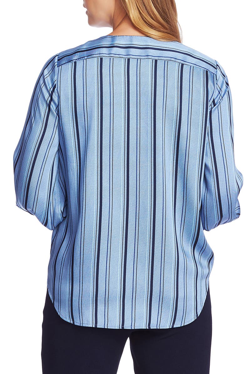 Vince Camuto Stripey Interludes Wrap Front Top, Alternate, color,