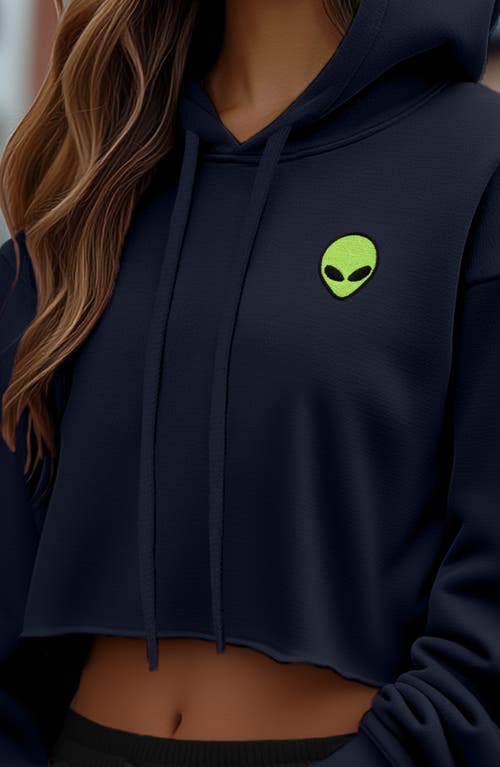 DALIX DALIX ALIEN CROPPED FLEECE HOODIE 