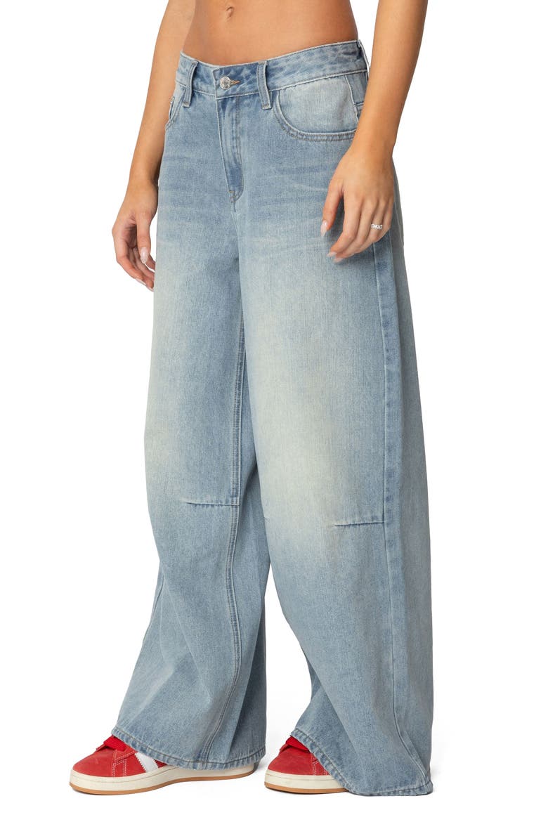 Rad Low Rise Wide Leg Jeans, Alternate, color, LIGHT-BLUE