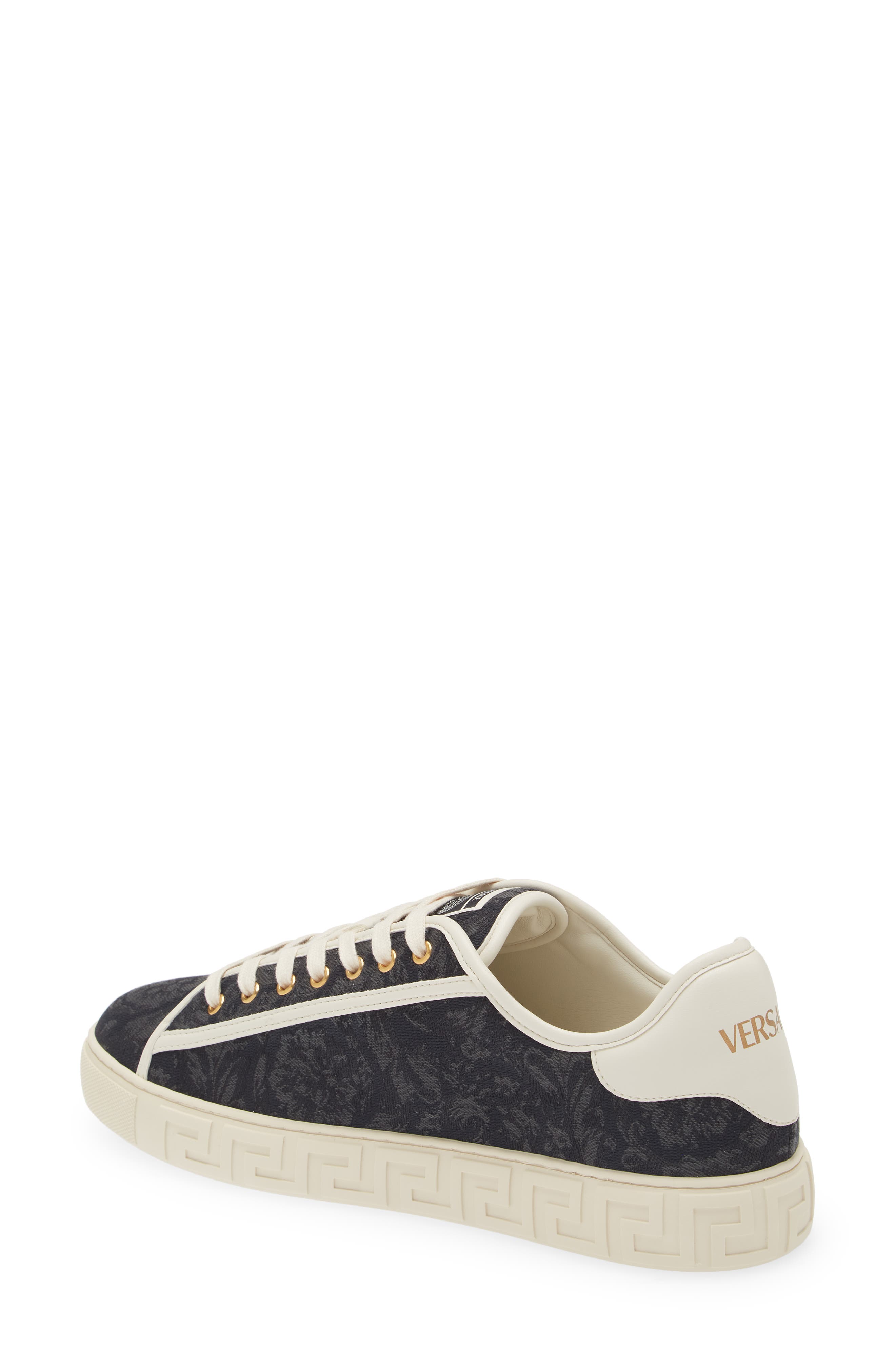 Versace Barocco Greca Low Top Sneaker, Alternate, color, 