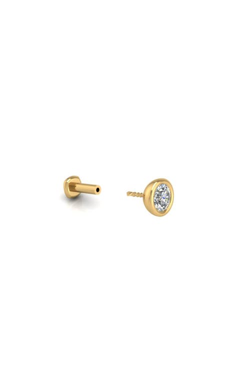 Seed2stone The Starlet Flat Back Stud In Gold