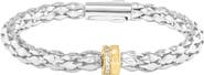 EFFY 14K Gold & Sterling Silver Diamond Rondelle Chain Bracelet