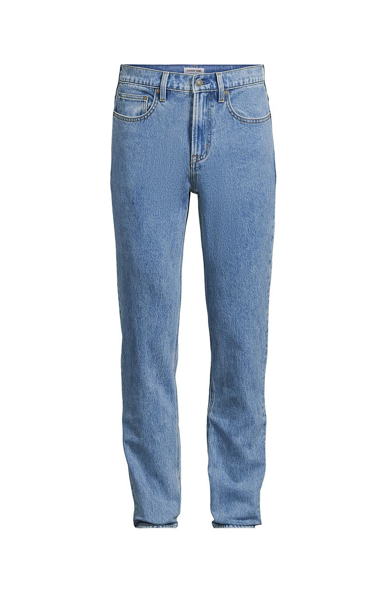 Lands' End Slim Fit Stretch Jeans Washed Black, Alternate, color, Medium Stonewash