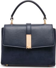 Anne Klein Small Top Handle Faux Leather Bag
