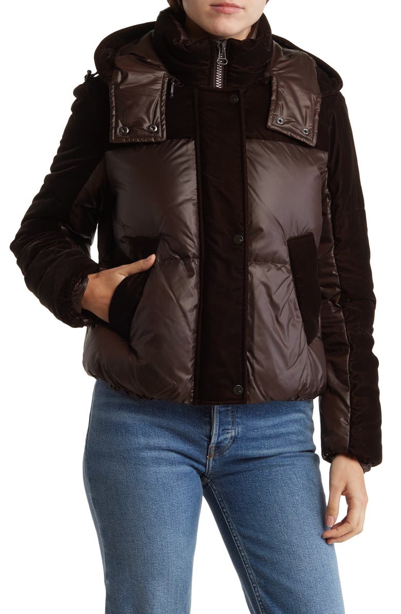 Hooded Quilted Down Puffer Jacket