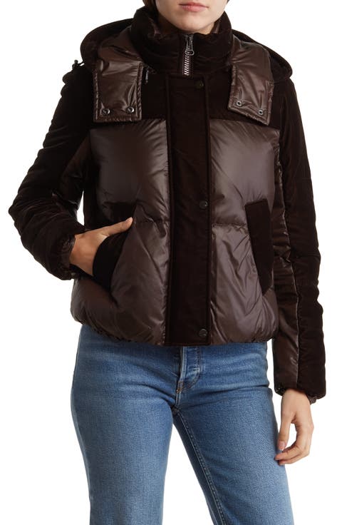 Hooded Quilted Down Puffer Jacket