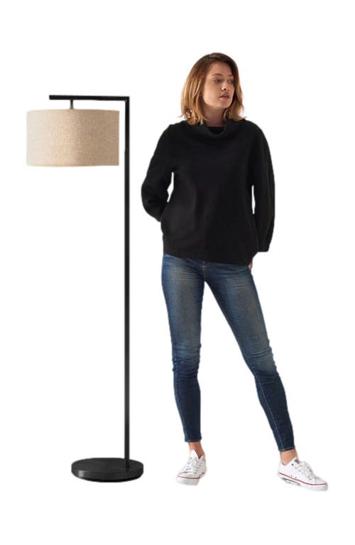 Brightech Montage Modern 60' Led Smart Home Compatible Floor Lamp In Black