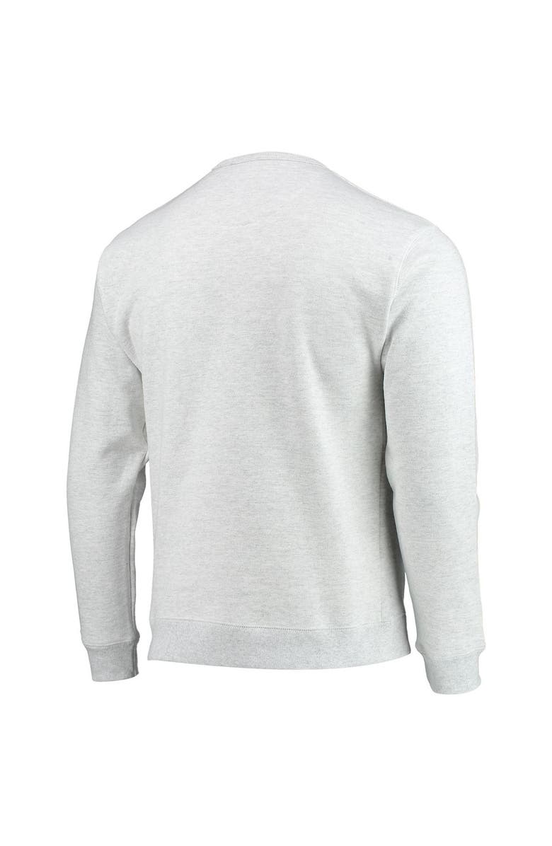 LEAGUE COLLEGIATE WEAR Men's League Collegiate Wear Heathered Gray Georgetown Hoyas Upperclassman Pocket Pullover Sweatshirt, Alternate, color, 