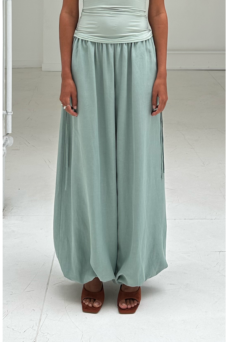 Hedda Trousers, Alternate, color, Sage Green