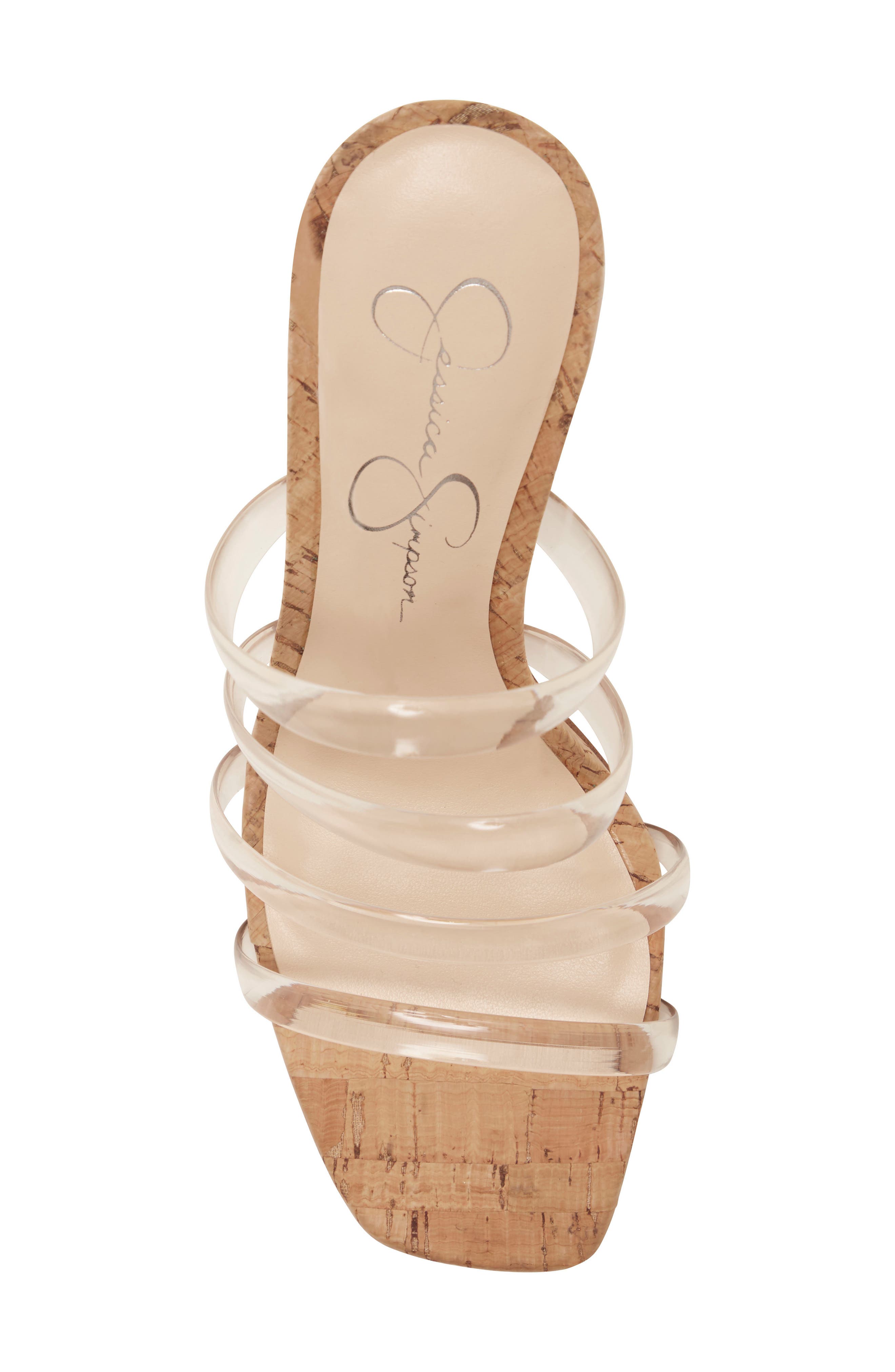 Oniela Clear Strap Slide Sandal, Alternate, color, CLEAR