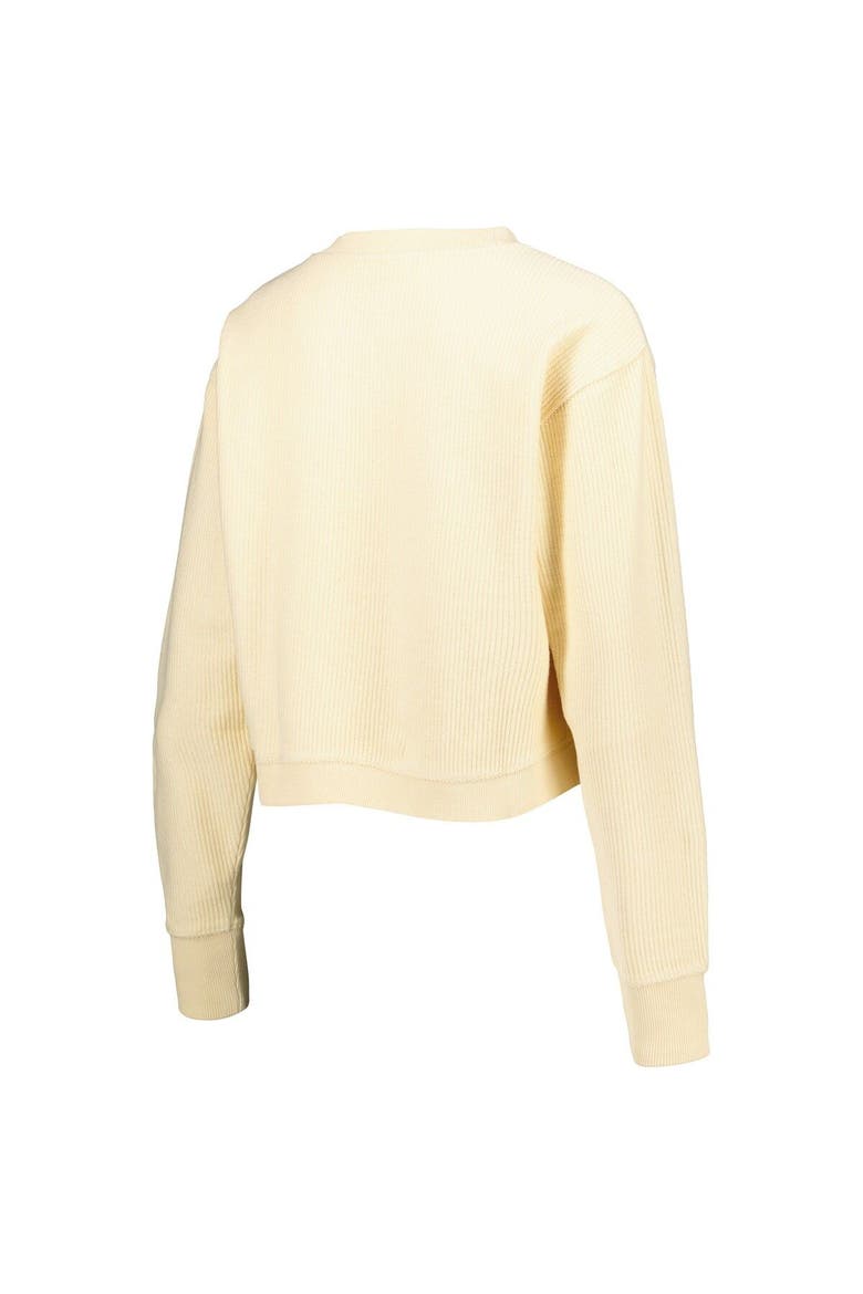 Women's League Collegiate Wear Cream Nebraska Huskers Classic Campus Corded Timber Sweatshirt, Alternate, color, Cream