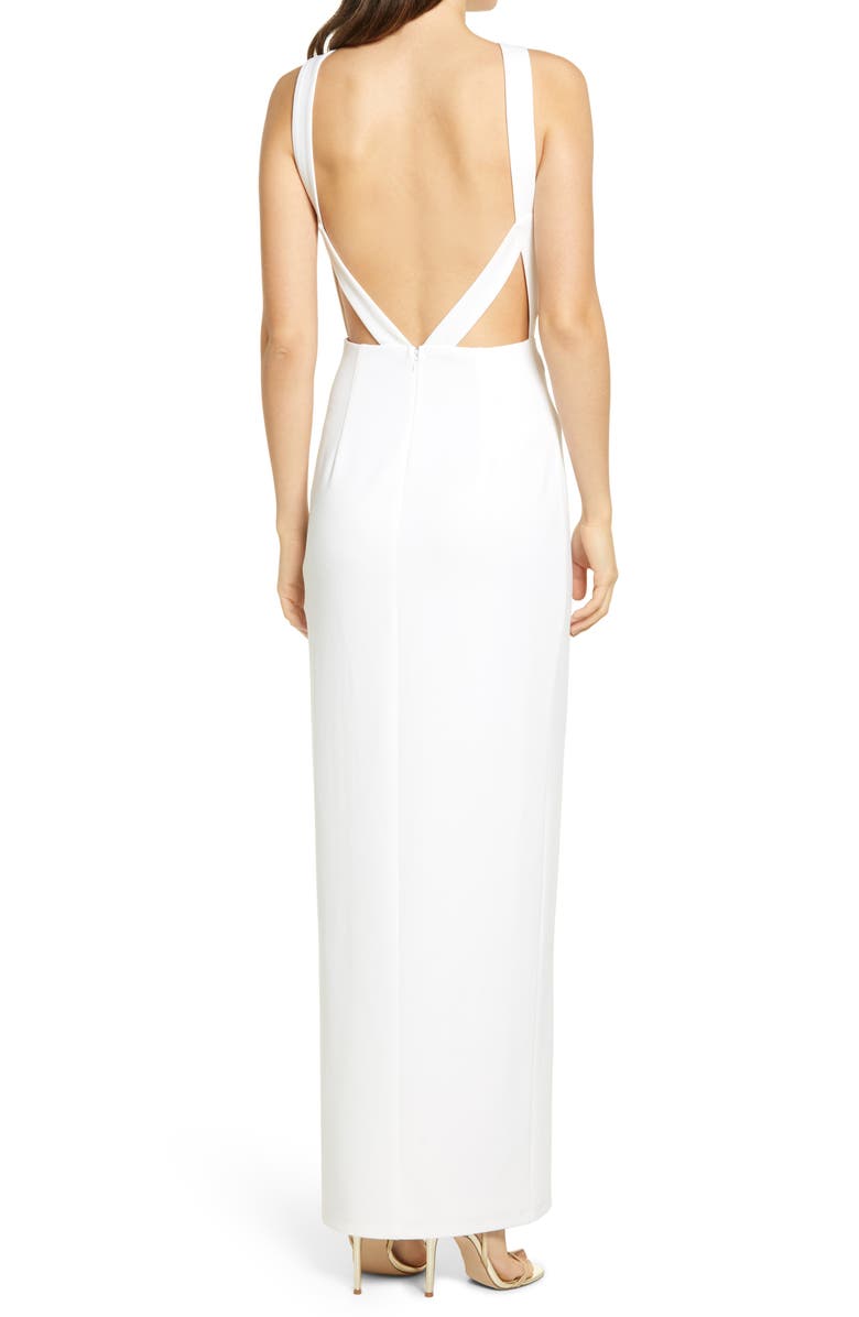 Lulus All You Need Is Love Halter Gown, Alternate, color,